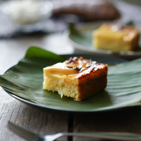 Cassava Cake (Filipino Cassava Bibingka) Image