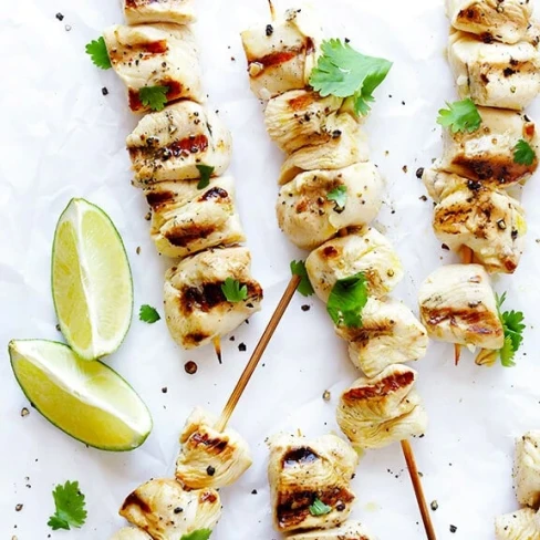 Easy Tequila Lime Chicken Kabobs Image