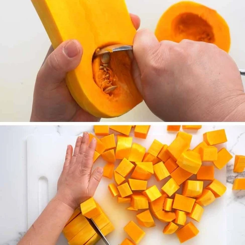 How to cut butternut pumpkin (butternut squash) Image