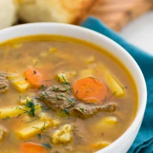 Beef, Barley and Pickle Soup (Rassolnik) Recipe Page