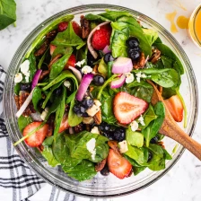 Strawberry Feta Spinach Salad Recipe Page