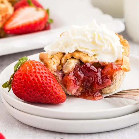 Strawberry Rhubarb Mini Pies Image