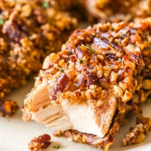 Baked Pecan Crusted Chicken Fingers Image