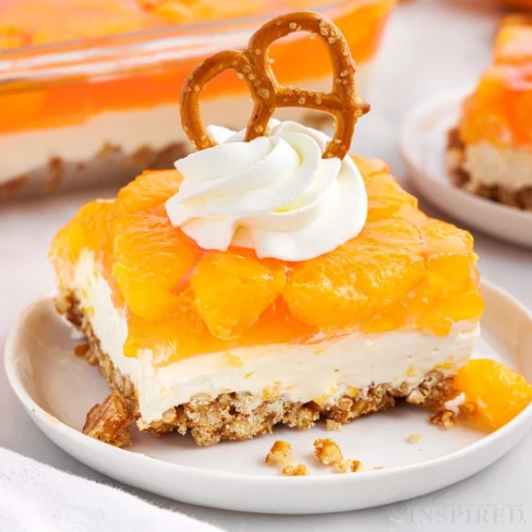 Orange Pretzel Salad Image