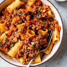 The Easiest Rigatoni Bolognese Recipe Page