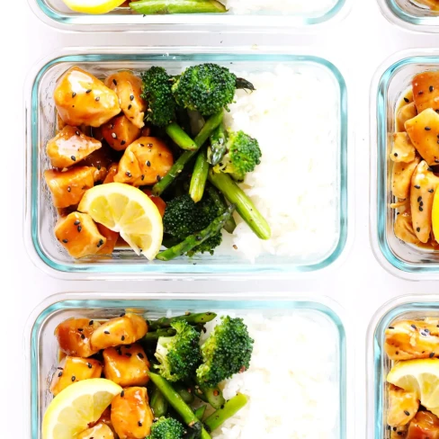 Honey Lemon Chicken Bowls (Meal Prep) Image