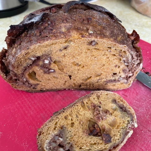 Sweet Sourdough Pumpkin Bread With Cinnamon And Pecans Image