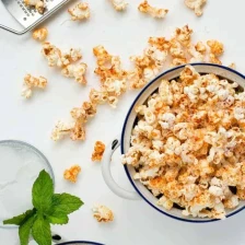 Spicy Parmesan Party Popcorn Recipe Page