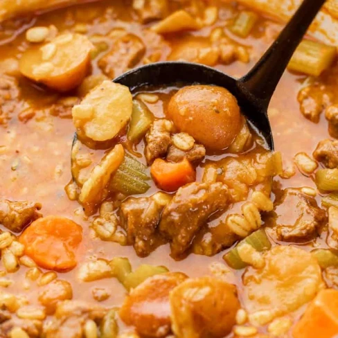 The Best Beef and Barley Soup Image