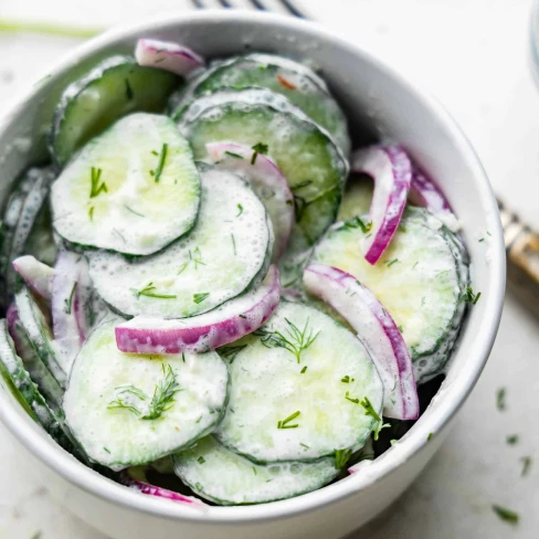 Creamy Cucumber Salad Image