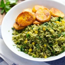 Green Mexican Rice with Corn Recipe Page