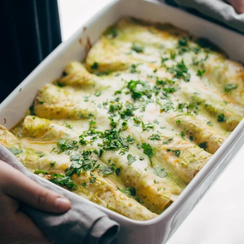 Breakfast Enchiladas with Roasted Poblano Sauce Image