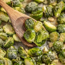 Garlic Butter Roasted Brussel Sprouts Recipe Page