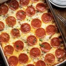 Spaghetti Pizza Casserole Recipe Page