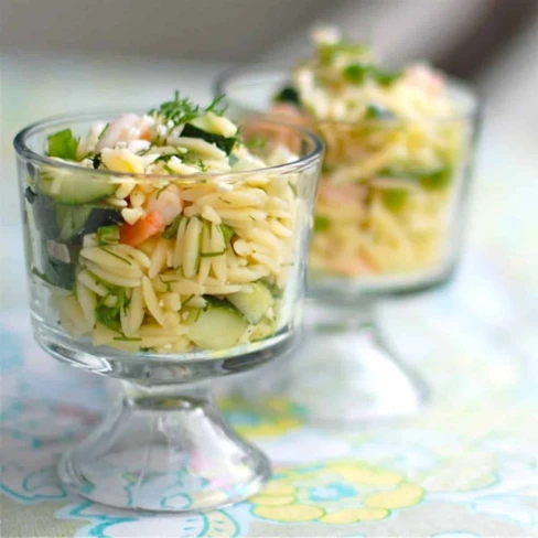 Shrimp And Feta Orzo Image