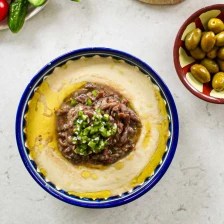 Qudsiyeh (Hummus Topped With Fava Beans) Recipe Page