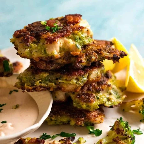 Broccoli Chicken Fritters Image