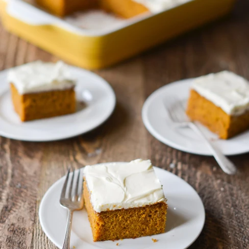 Pumpkin Cake with Cream Cheese Frosting Image