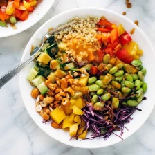 Quinoa Crunch Salad With Peanut Dressing Recipe Page