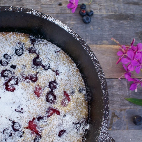 Dutch Oven Alaskan Blueberry Cake Image