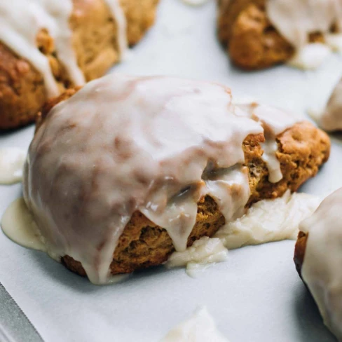 Maple Glazed Gingerbread Scones Image