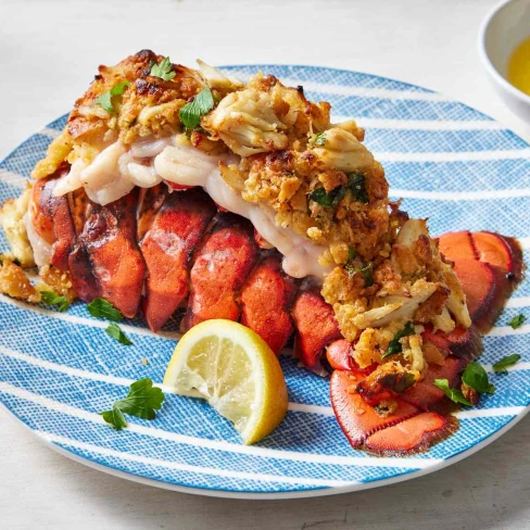 Crab-Stuffed Lobster Tail Image