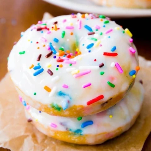 Baked Funfetti Donuts Image