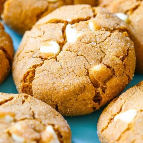 Soft-Baked White Chocolate Chip Molasses Cookies Image