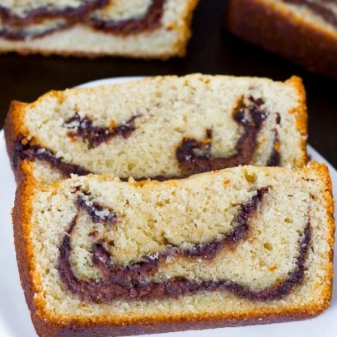 Nutella Swirl Pound Cake Image