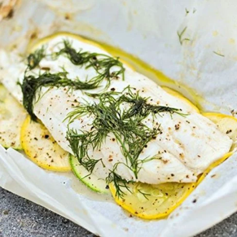 Grilled Fish In Parchment Recipe Image