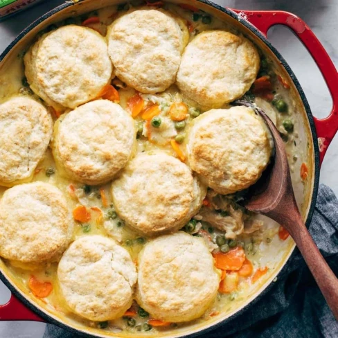 Chicken Pot Pie with Biscuits Image