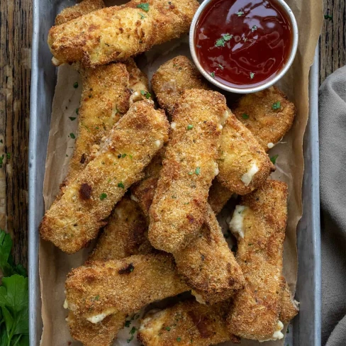 Crab Rangoon Mozzarella Sticks Image