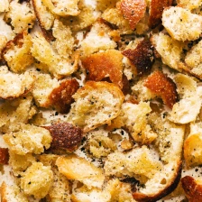 Peppery Torn Homemade Croutons Recipe Page