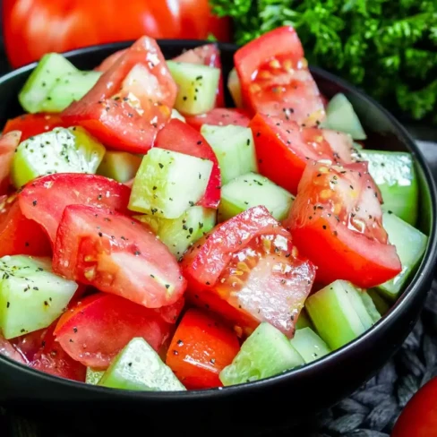 Cucumber And Tomato Salad Image