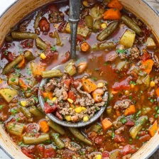 Cowboy Hamburger Soup Recipe Page