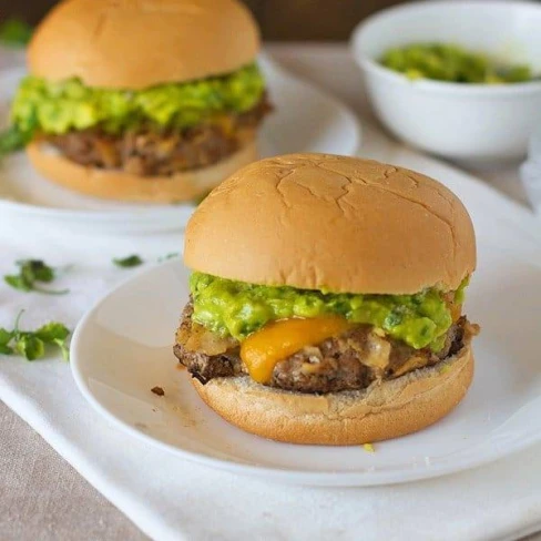 Southwest Chipotle Burgers With Guacamole Image