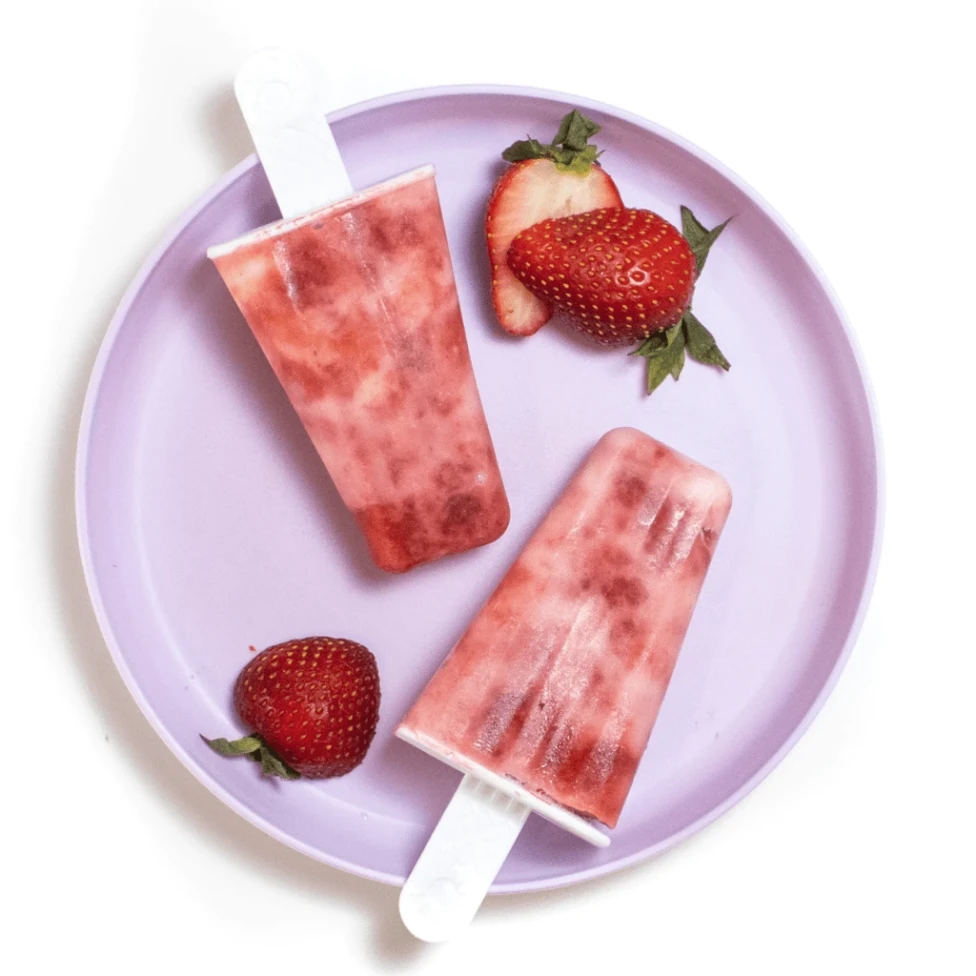 Foryoueats: Strawberry Yogurt Popsicle