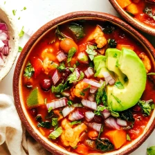 Extra Veggie Vegetarian Chili Recipe Page