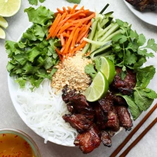 Vietnamese Noodle Bowl With Grilled Pork Recipe Page