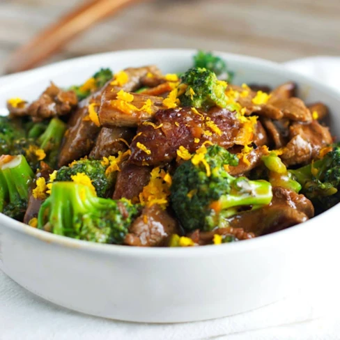 {Light} Orange Beef and Broccoli Image