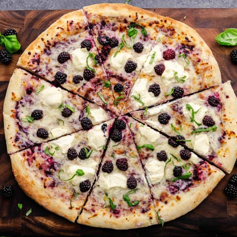 Blackberry Basil Ricotta Pizza Image