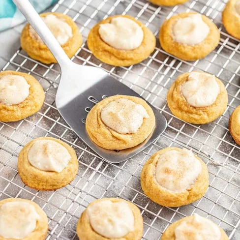 Pumpkin Cheesecake Thumbprint Cookies Image