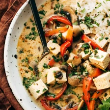 Thai Coconut Soup with Tofu and Rice Recipe Page