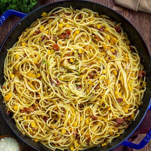 Parmesan Corn Bacon Pasta Image