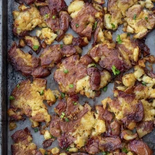 Garlic Cajun Smashed Potatoes Recipe Page