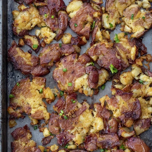 Garlic Cajun Smashed Potatoes Image