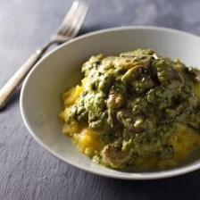 Creamy Poblano Mushrooms With Polenta Recipe Page