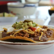 Crispy Oven Beef-and-Bean Tostadas Recipe Page