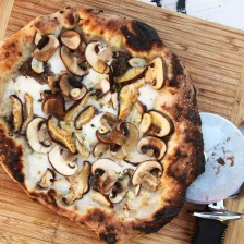 Pizza With Mushrooms, Mozzarella, and Truffle Recipe Recipe Page