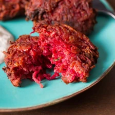 Beet Latkes With Walnuts and Horseradish Sour Cream Recipe Recipe Page